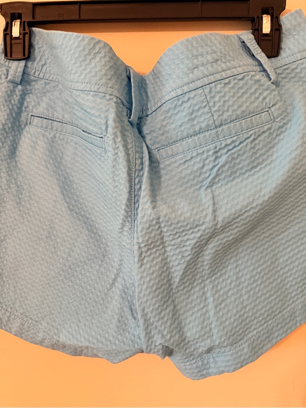 Lilly Pulitzer Light Blue Seersucker Shorts - Picture 11 of 11